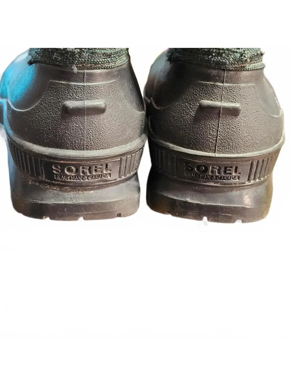 Sorel Women's Sz 7 Kaufman Canadian Winter Snow Boots Green Rubber Duck Lace Up